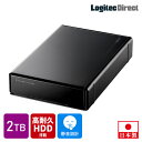 ロジテック ハードディスク 2TB WD Red Plus 搭載モデル テレビ録画 HDD 外付け 3.5インチ USB3.2(Gen1) WD20EFZX 日本製 ファンレス ..