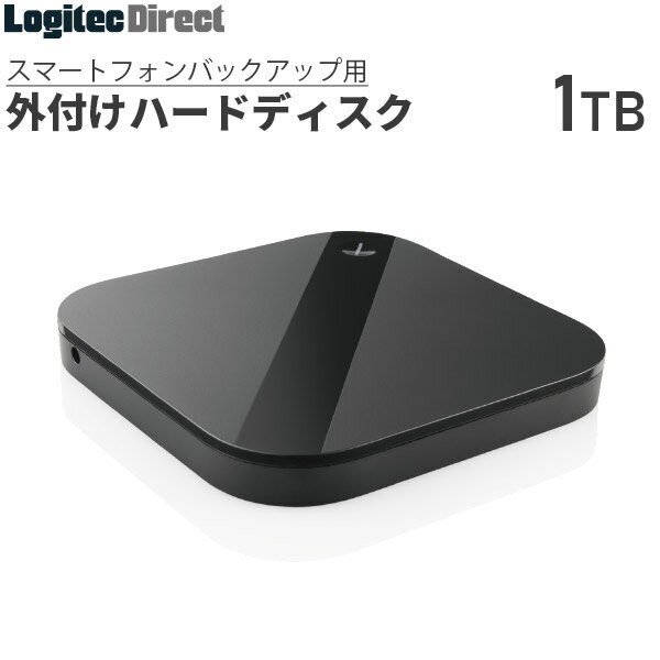 ポータブル HDD 1TB 外付け スマートフォン用 ポータブル 小型 USB3.1(Gen1) / USB3.0 2.5インチ ブラック ロジテック【LHD-PSA010U3BK】のサムネイル