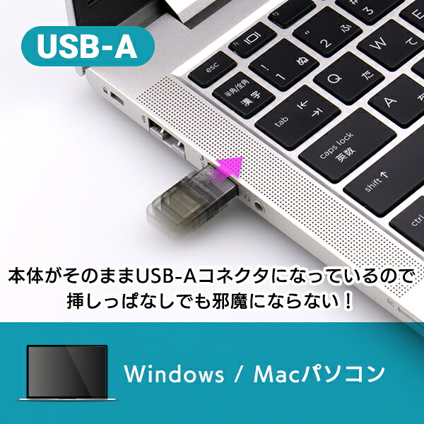 キャップ式 USB Type-C USB-A USBメモリ 64GB USB-C Type-A iPhone Android スマホ...