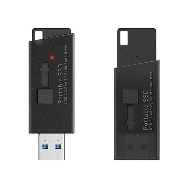 LogitecSSD外付け1.0TBUSB3.2Gen2転送速度5GbpsPS5/PS4動作確認済USBメモリサイズ日本製ブラック【LMD-SPB100U3BK】fssgpt
