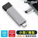 ロジテック SSD 250GB 外付け Parallels Desktop 18 for Mac Pro Edition 付属 iPhone 15 対応 薄型 スリム Type-C USB-C 高速 読込速度1000MB/S iPad 対応 USB 10Gbps 小型 ポータブル スティック USBメモリ タイプ LMD-SPDH025UCS rpp