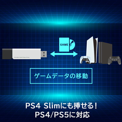 SSD 外付け 250GB 薄型 スリム PS5 Pro / PS4 Slim / テレビ 録画 / PC 対応 小型 ポータブル スティック USBメモリ タイプ USB-A USB3.2 (Gen1) ロジテック LMD-SPDL025U3 pr_256gbs - Image 3