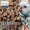 国産（北海道産） サーモンダイス 30g ロゴスペット 無添加 天然 犬用おやつ 犬おやつ おやつ 犬用 犬 猫用おやつ 猫用 猫 犬猫用 オヤツ シニア 鮭 サーモン サーモンのおやつ 鮭のおやつ 魚 魚系 魚のおやつ