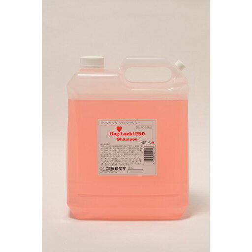 【1/10限定！最大1,000円オフクーポン配布中】ドッグラック プロシャンプー ローズピンクの香り 犬用 4L