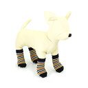 L'ange ドッグソックス DOG SOCKS ボーダー ブラウン 犬用 Sサイズ