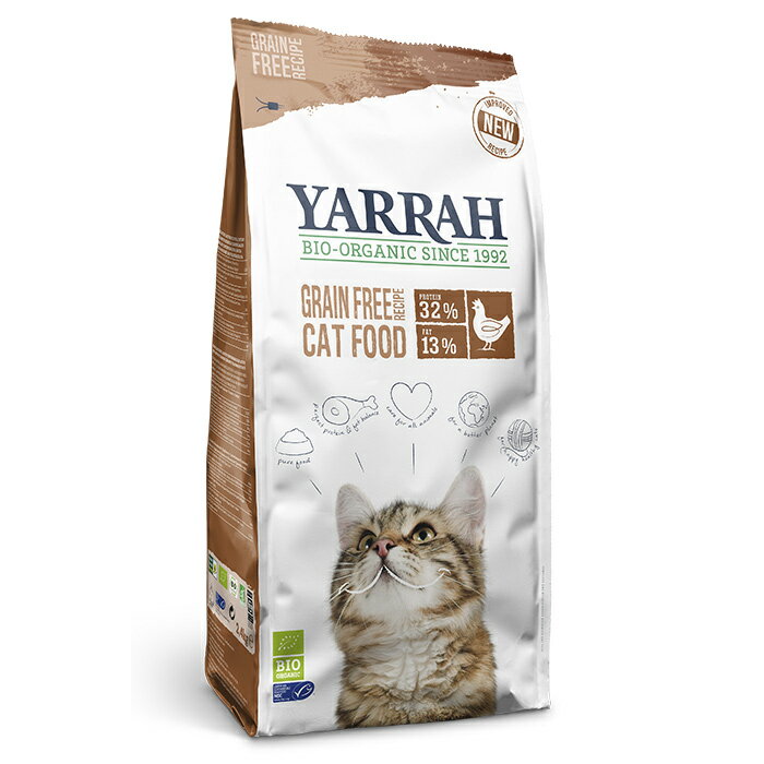 【正規輸入品】YARRAH（ヤラー）キャットフードグレインフリー 猫用 2.4kg