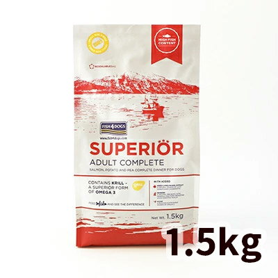 乐天商城 - 【正規輸入品】フィッシュ4ドッグ スーペリア アダルト犬用 1.5kg