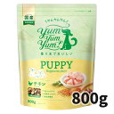 【賞味期限2025.12.19】ヤムヤムヤム yum yum yum!パピー Happiness plus+ 子犬用 800g Yum Yum Yum!