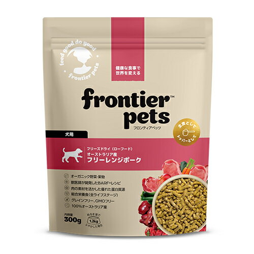 乐天商城 - フロンティアペッツ ドッグフード フリーレンジポーク 犬用 300g