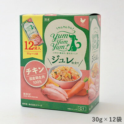 ウィズ・グリーンドッグ ヤムヤムヤム ジュレ仕立て チキン 犬用 30g×12袋