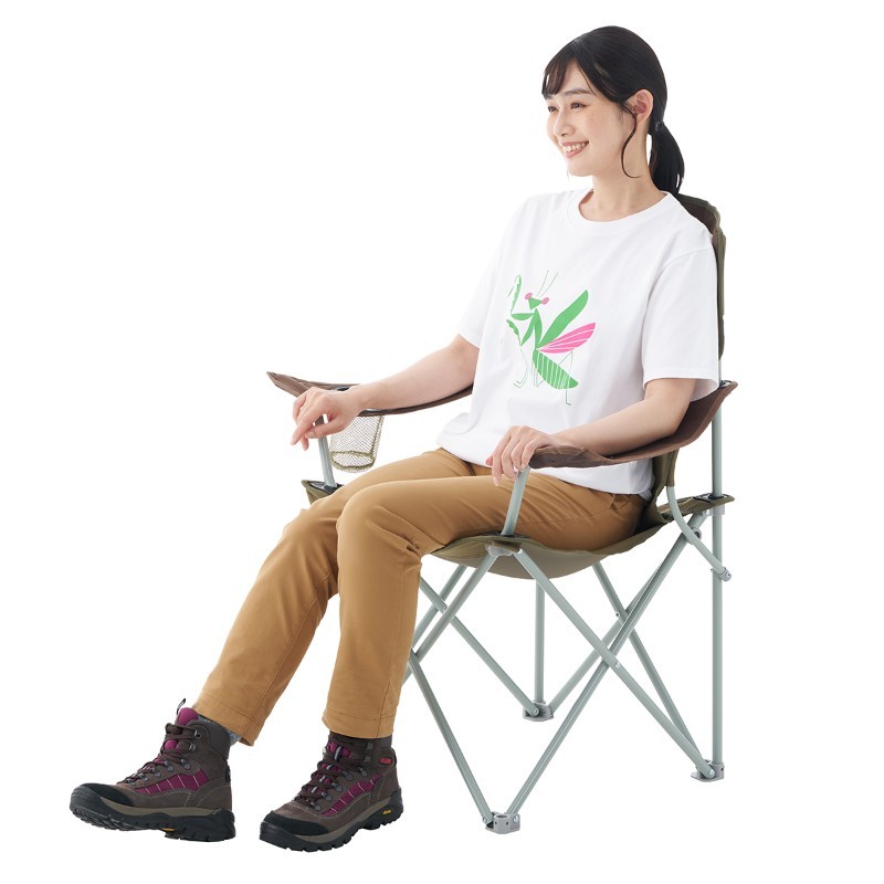 【9/19～10/12 10%OFF】 【ロゴス公式】LOGOS バックアシストアームチェア ロゴス チェア アウトドアチェア キャンプチェア 背もたれ 耐荷重120kg 背面ポケット ドリンクホルダー チェア 折りたたみ 収納 コンパクト 収納バッグ付き logosshop-10000260 ロゴスショップ公式楽天市場店 サンプル画像3