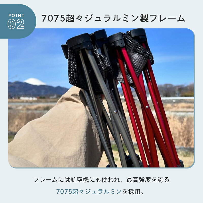 【ロゴス公式】 LOGOS 7075キュービックチェア ロゴス 折りたたみ椅子 チェア アウトドアチェア 折りたたみチェア 折りたたみ 持ち運び 超軽量 コンパクト 小型チェア スリム 収納 コンパクト アウトドア キャンプ logosshop-10000384 ロゴスショップ公式楽天市場店 サンプル画像3