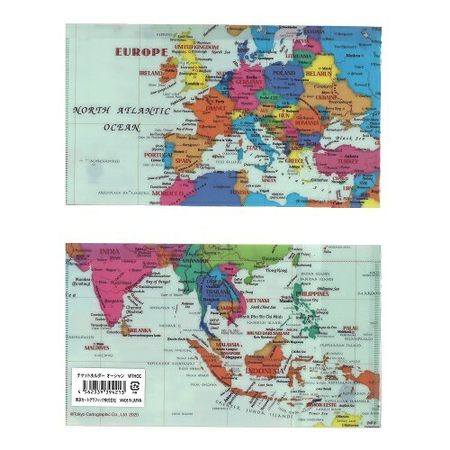 東京カートグラフィック　チケットホルダー／マスクケース　地図柄　オーシャン