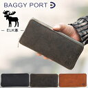 バギーポート 財布 長財布 メンズ ラウンドファスナー BAGGY PORT ワックスドエルクレザー WAXED ELK LEATHER 鹿革 FZKM-850 WS