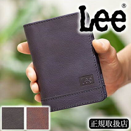 Lee リー メンズ 財布 二つ折り財布 折財布 牛革 クロス CROSS 320-1895 QA