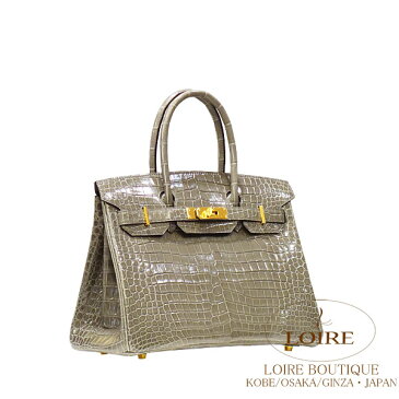 エルメス [HERMES]　バーキン 30cm [Birkin 30cm]　ポロサス　グリトゥールトゥレール[GRIS TOURTERELLE(81)]　ゴールド金具