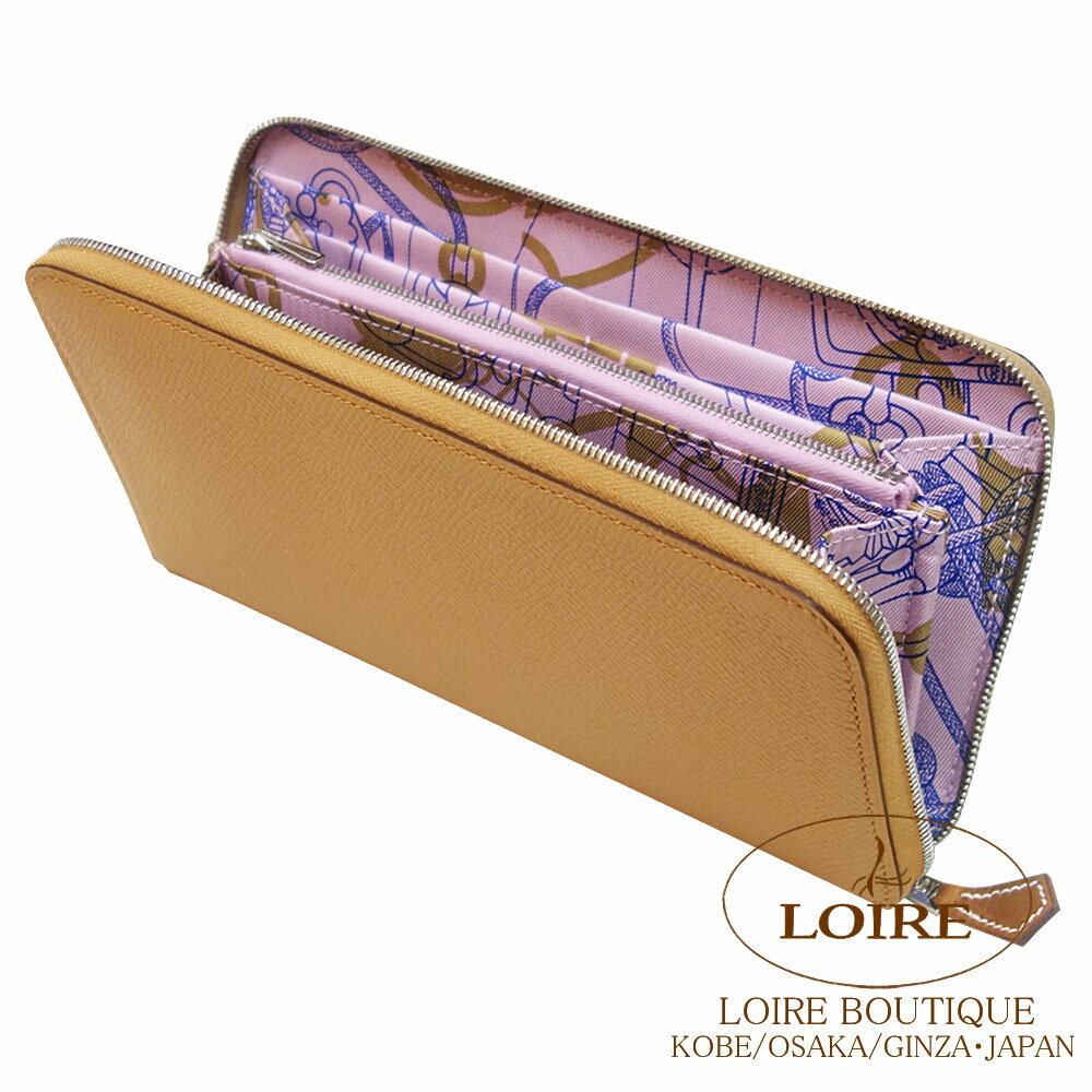 エルメス アザップ シルクイン ロング チャイ×モーヴシルヴェストルエプソン×シルク シルバー金具 HERMES Azap Silkin Long CHAI(0M)/MAUVE SYLVESTRE(X9) Epsom/Silk Silverのサムネイル