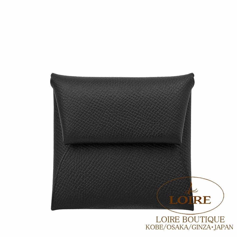 Other - エルメス バスティア コインケース クロ エプソン シルバー金具 HERMES Bastia Coin Case NOIR(89) Epsom Silver