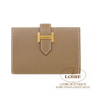 エルメス ベアン カードケース エトゥープ エプソン ゴールド金具 HERMES Bearn Card Case ETOUPE(18) Epsom Gold