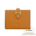 エルメス ベアン コンパクト ゴールド エプソン ゴールド金具 HERMES Bearn Compact GOLD(37) Epsom Gold