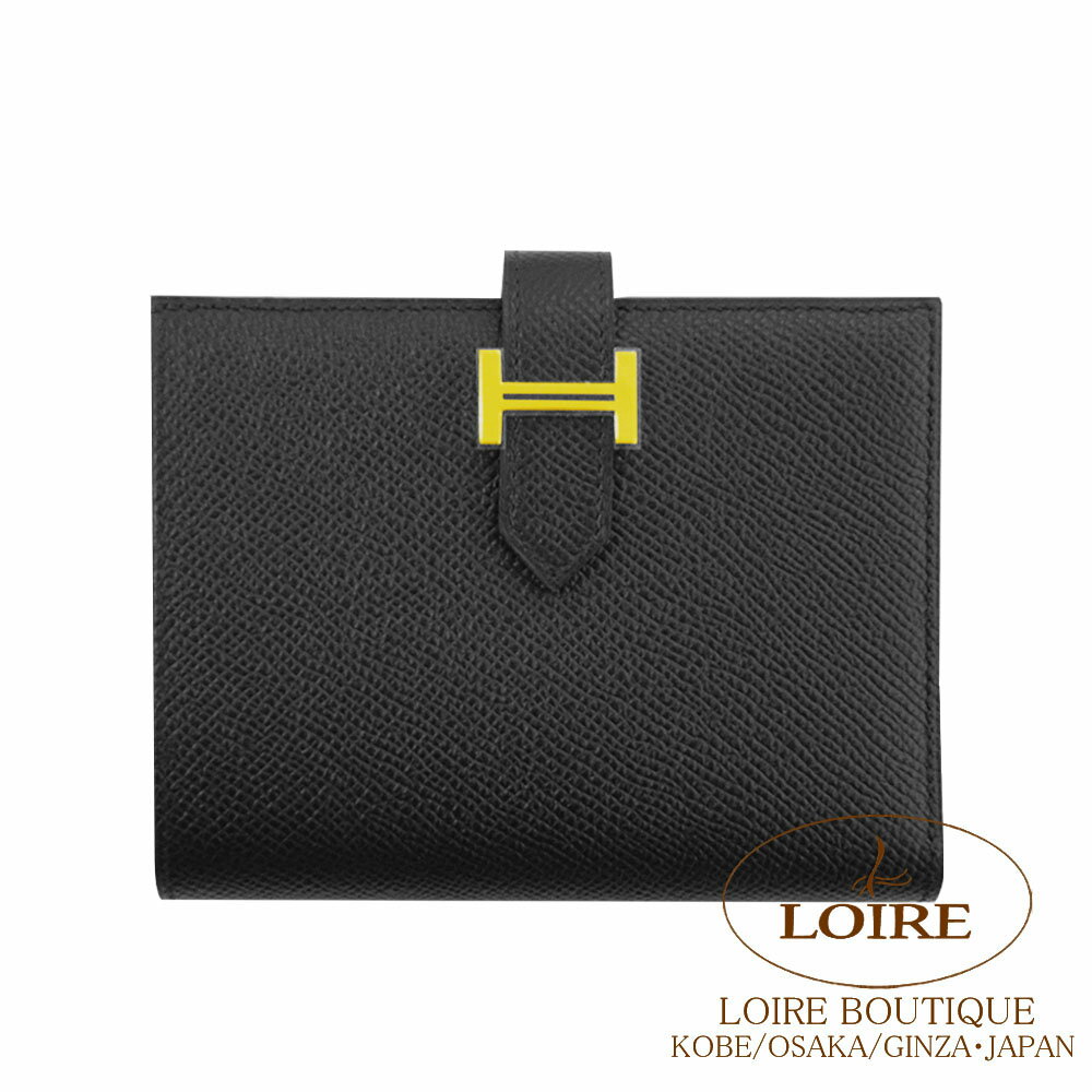 エルメス ベアン コンパクト クロ エプソン ゴールド金具 HERMES Bearn Compact NOIR(89) Epsom Gold