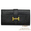 ᥹ ٥  4Ϣ  ֥ ɶ HERMES Bearn Key Case NOIR(89) Chevre Gold