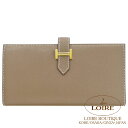 エルメス ベアン スフレ エトゥープ ヴォー・マダム ゴールド金具 HERMES Bearn Soufflet ETOUPE(18) Veau Madame G...