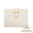 エルメス ベアン コンパクト クレ エプソン ゴールド金具 HERMES Bearn Compact CRAIE(10) Epsom Gold