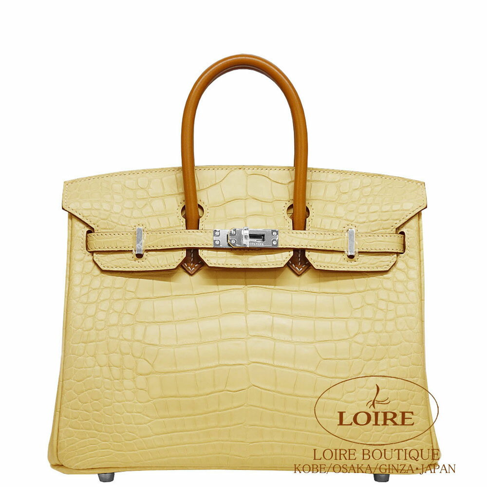 エルメス[HERMES]　バーキン タッチ 25cm [Birkin Touch 25cm] アリゲーターマット×バトラー　ヴァニラ×バレニア [VANILLE/BARENIA]　シルバー金具