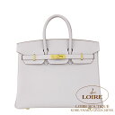エルメス バーキン 25 グリペール トゴ ゴールド金具 HERMES Birkin 25 GRIS PERLE(80) Togo Gold
