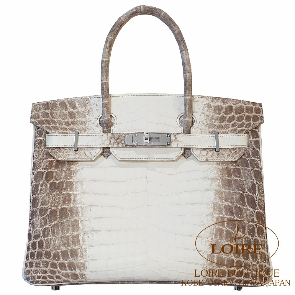 エルメス バーキン 30 ヒマラヤ シロ クロコダイル ニロティカスマット シルバー金具 HERMES Birkin 30 HIMALAYA BLANC(01) Crocodile Niloticus Matte Silver