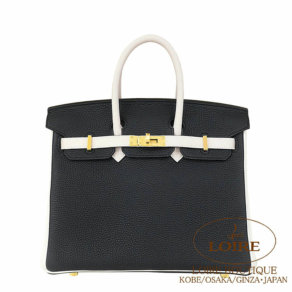 エルメス バーキン 25 パーソナル トゴ クロ×クレ マットゴールド金具 HERMES Birkin 25 NOIR(89)×CRAI..