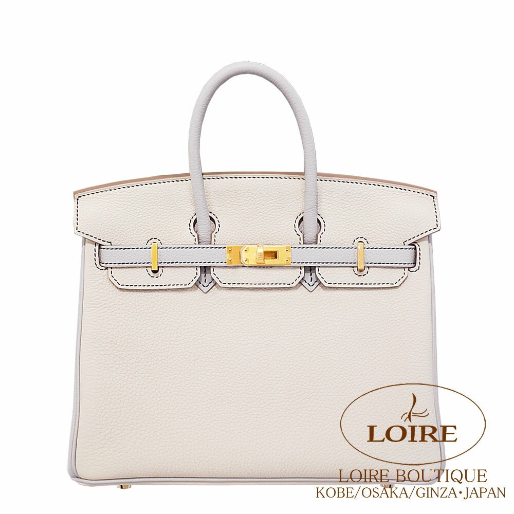 エルメス バーキン 25 パーソナル クレ×ベトン(クロステッチ) トゴ マットゴールド金具 HERMES Birkin 25 CRAIE(10)/BETON(8L) Togo Matte Goldのサムネイル