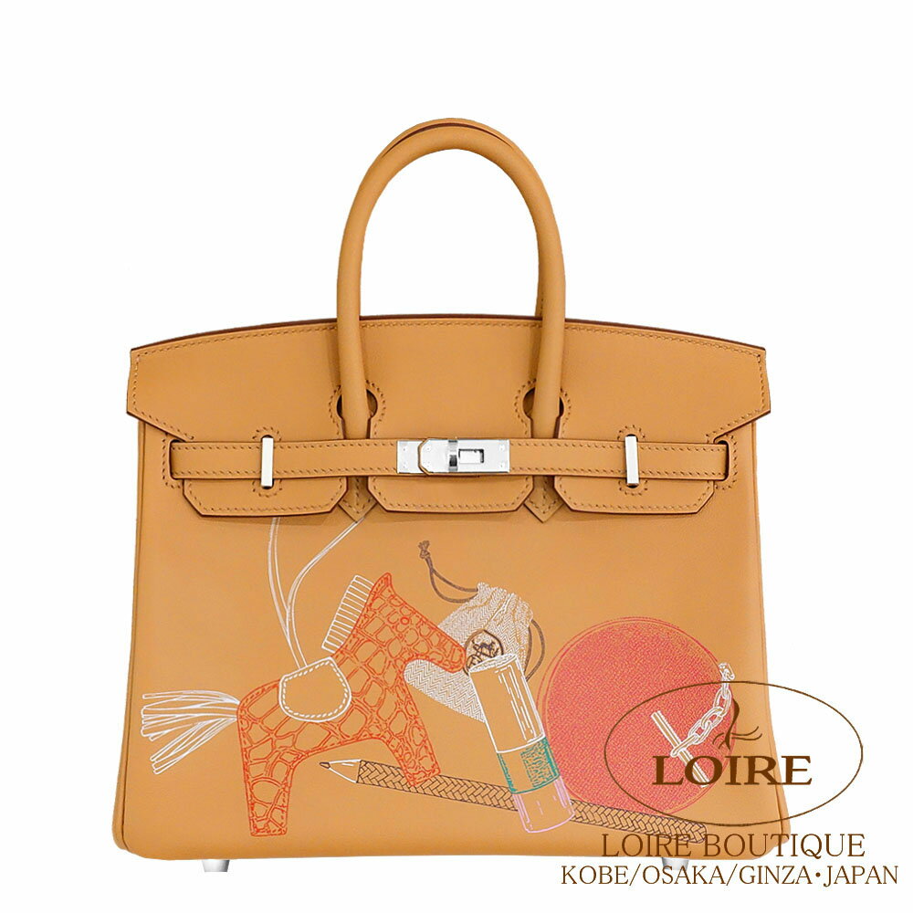 GX o[L 25 CAhAEg rXLC(rXPbg) XCtg Vo[ HERMES Birkin 25 In&Out BISCUIT(4B) Swift Silver