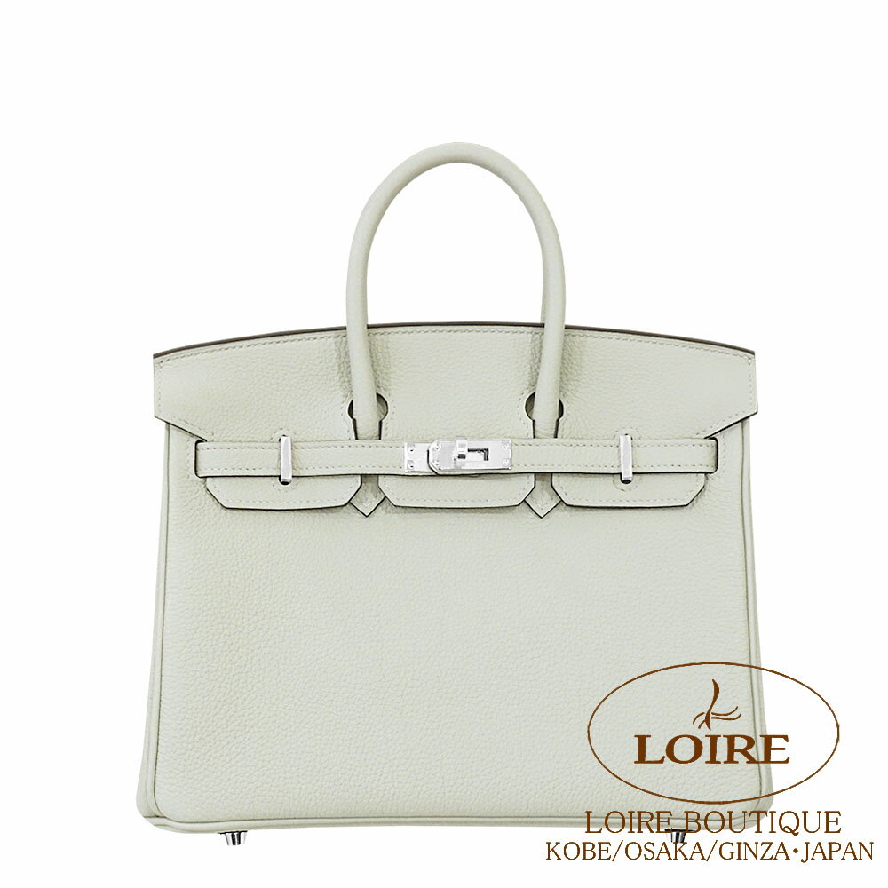 GX o[L 25 OlF gS Vo[ HERMES Birkin 25cm GRIS NEVE(0W) Togo Silver