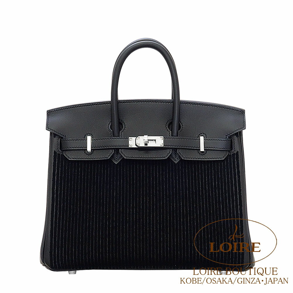エルメス バーキン コート ア コート 25 クロ スイフト×タフタージュ シルバー金具 HERMES Birkin Cote a Cote 25 NOIR(89) Swift/Tuffetage Silverのサムネイル