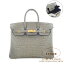 ᥹ С 25 ѡʥ ȥȥ졼¦  ݥ ɶ HERMES Birkin 25 GRIS TOURTERELLE(81)/NOIR(89) Crocodile Porosus Gold