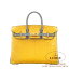 ᥹ С 25 ѡʥ 硼̥֥ߥȥȥ졼 (ƥå)  ݥ ɶ HERMES Birkin 25 JAUNE AMBRE(9D)/GRIS TOURTERELLE(81) Crocodile Porosus Gold