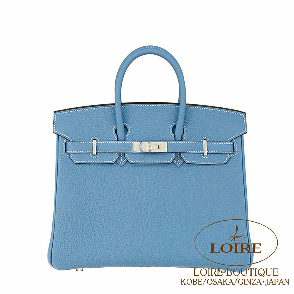 エルメス バーキン 25 ニューブルージーン トゴ シルバー金具 HERMES Birkin 25cm NEW BLEU JEAN(D2) Togo Silver