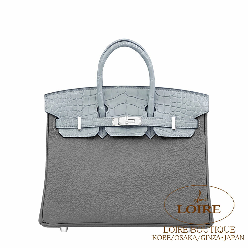 ����᥹ �С����� 25 ���å� ����ᥤ�䡼�ߥ���ͥ��� �ȥ��ߥ��ꥲ�������ޥå� ����С���� HERMES Birkin 25 Touch GRIS ME...