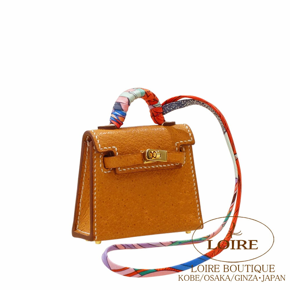 エルメス ケリートゥイリー ゴールド ピューデポーク×シルク ゴールド金具 HERMES Kelly Twilly GOLD(37) Peaudepork/Silk Gold