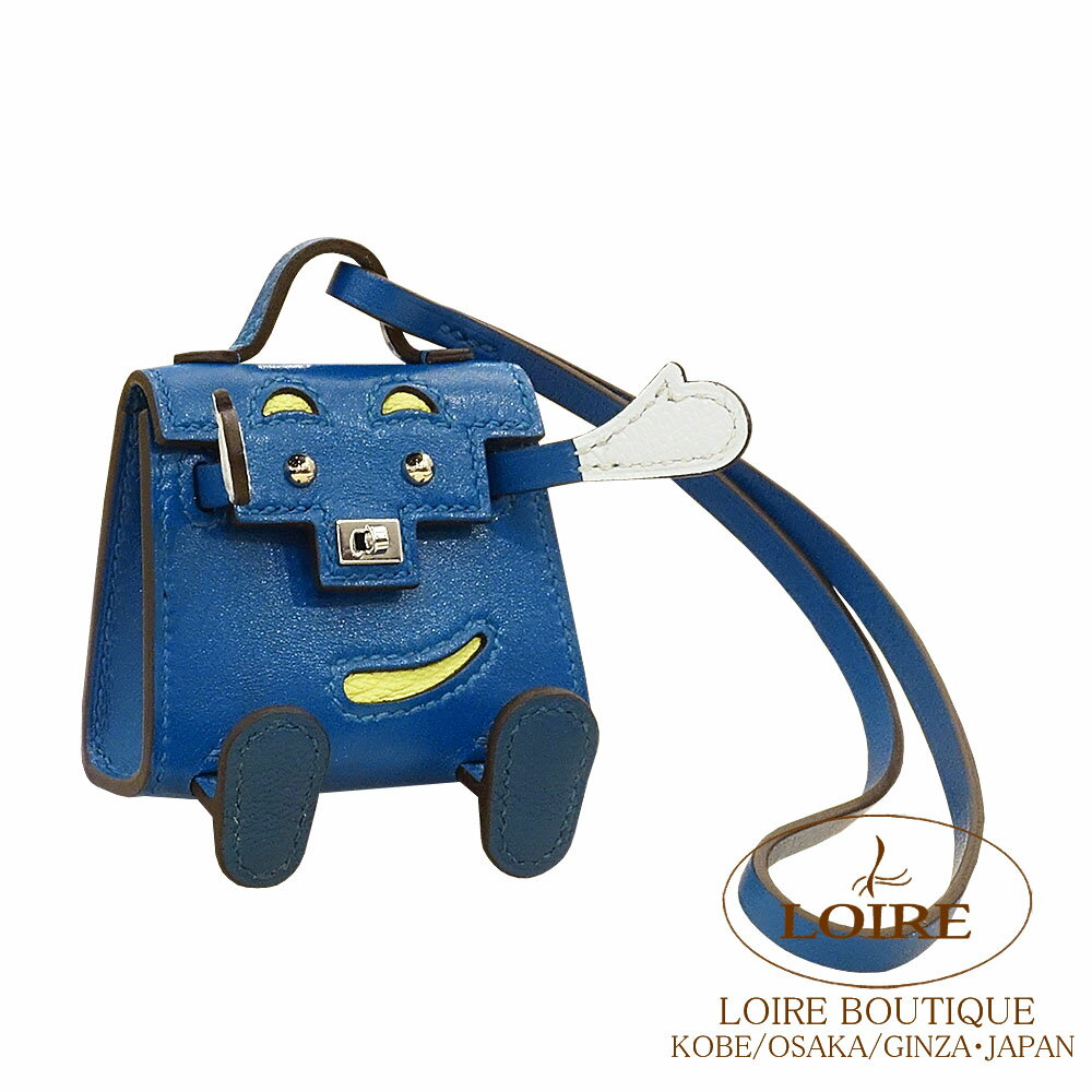 GX P[h[ u[CY~[~u[u~F[{XtH[~W[kuW ^fNg~VF[u Vo[ HERMES Kelly Doll BLEU IZMIR /BLEU BRUME/VERT BOSPHORE/JAUNE BOURGEON Tadelakt/Chevre Silver