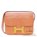 GX RX^X ~j [W[ U[h S[h HERMES Constance Mini ROSY(5V) Lizard Gold