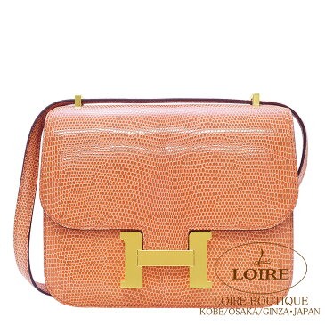 エルメス コンスタンス ミニ ロージー リザード ゴールド金具 HERMES Constance Mini ROSY(5V) Lizard Gold