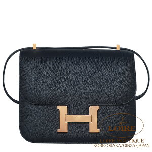 エルメス コンスタンス ミニ ミラー付きクロ エプソン ローズゴールド金具 HERMES Constance Mini NOIR(89) Epsom Rose Gold hardware