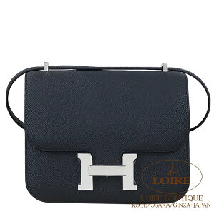 ᥹ 󥹥 ߥ ߥ顼դ ץ С HERMES Constance Mini NOIR(89) Epsom Silver hardware