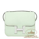 エルメス コンスタンス ミニ ミラー付きヴェールフィズ エプソン シルバー金具 HERMES Constance Mini VERT FIZZ(OS) Epsom Silver