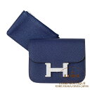 yzGXRX^X X u[lCr[ Gv\Vo[ HERMES Constance Slim BLUE NAVY(7U) Epsom Silver