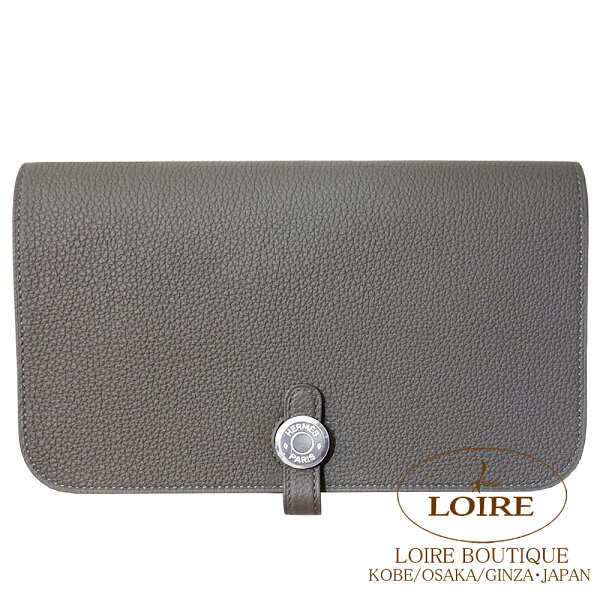 エルメス ドゴン GM グリメイヤー トゴ シルバー金具 HERMES Dogon GM GRIS MEYER(0L) Togo Silver