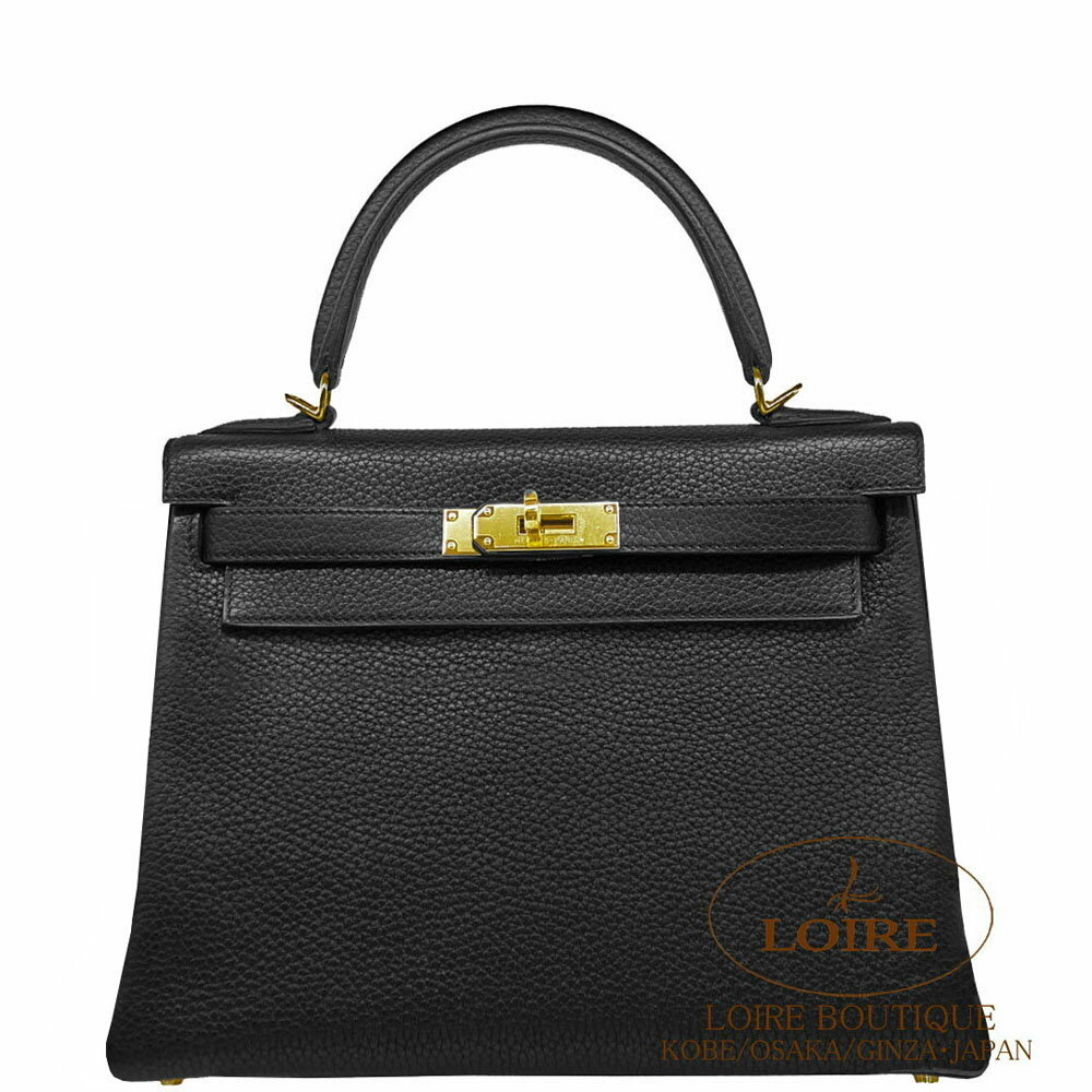 エルメス ケリー 28 内縫 クロ クレマンス ゴールド金具 HERMES Kelly 28 Retourne NOIR(89) Clemence Goldのサムネイル